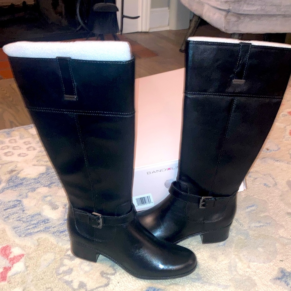 Bandolino 8.5 Wide Calf Riding Boots NWT NEW. Leather